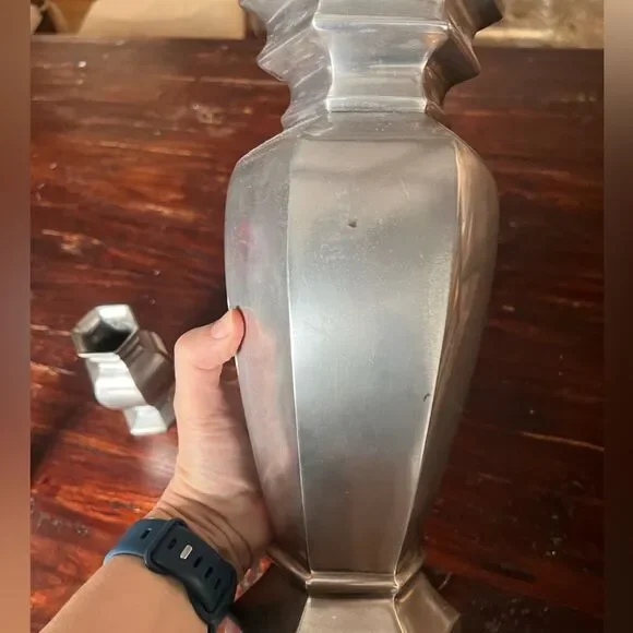 Vintage Pottery Barn Silver Vase Collection - Picture 4 of 10